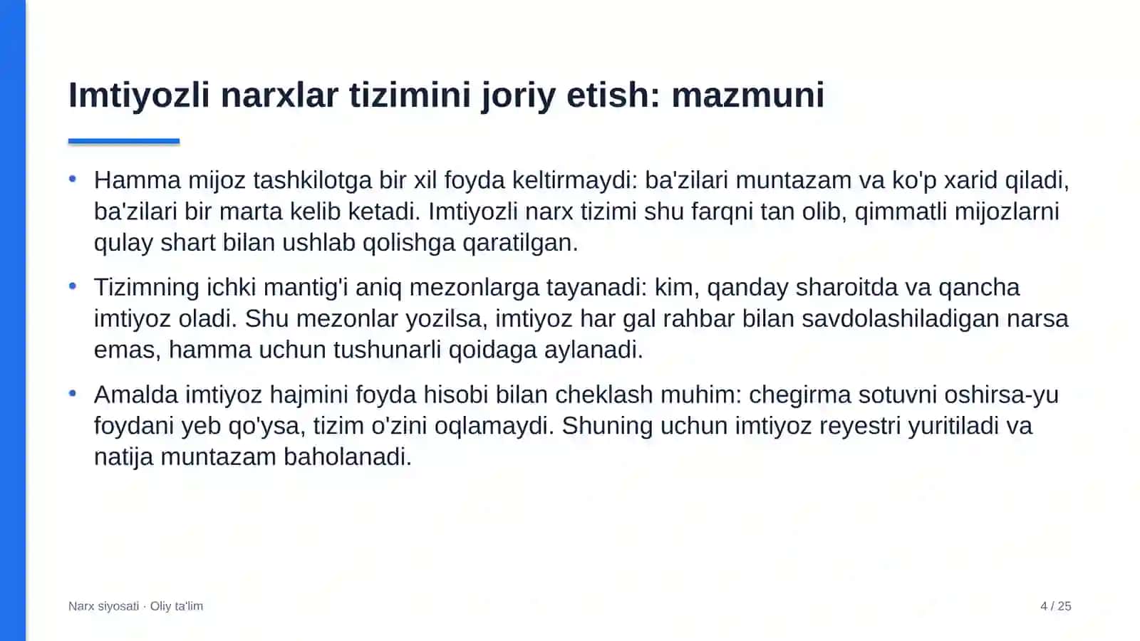 turizmda imtiyozli narxlar tizimini joriy etish 8296 4