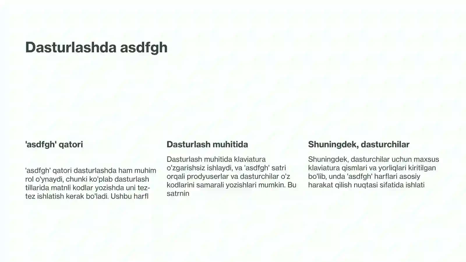 asdfgh harflarining klaviaturadagi joylashuvi va ahamiyati 4
