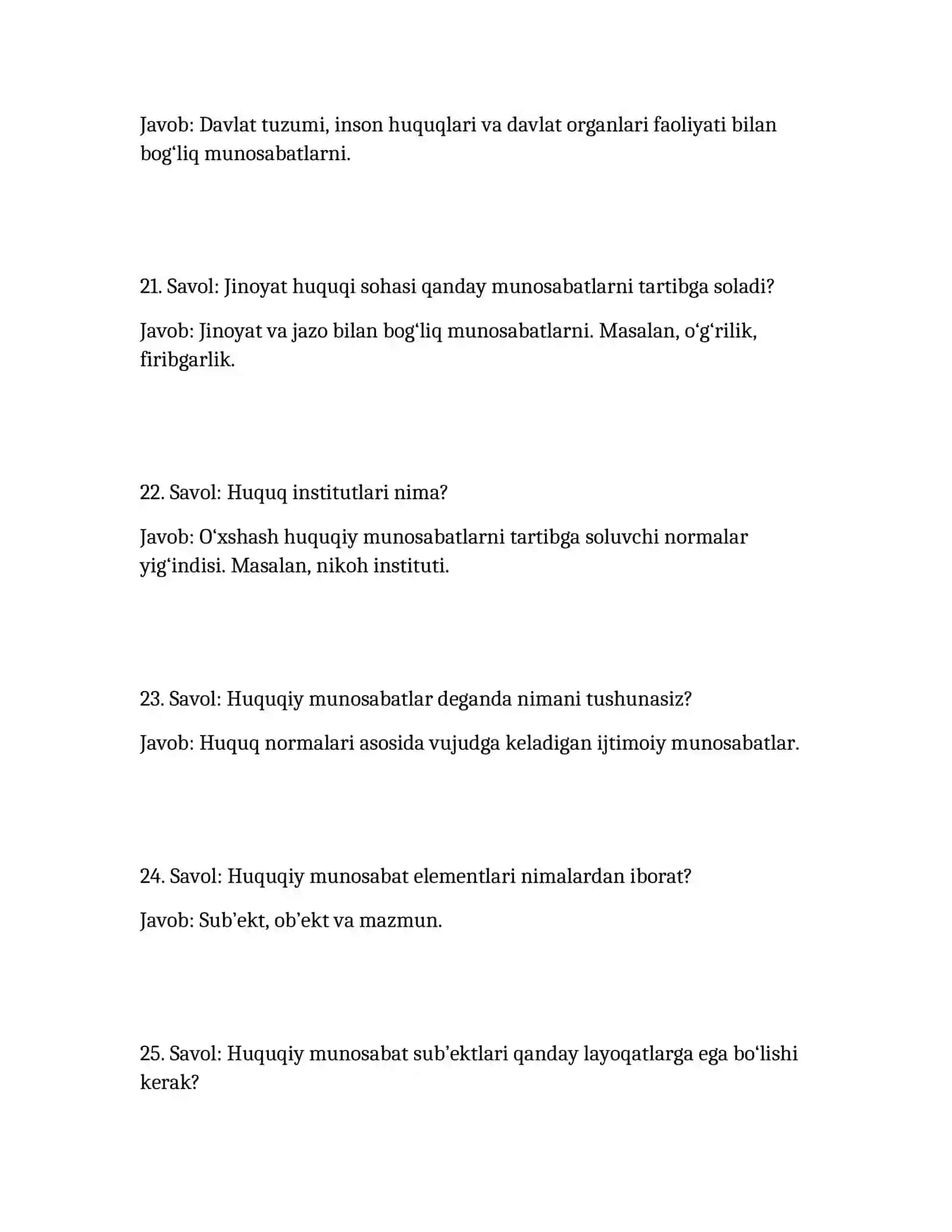 QO‘RIQLASH DEPARTAMENTI UCHUN SUHBAT SAVOLLARI 2026-YIL UCHUN 4