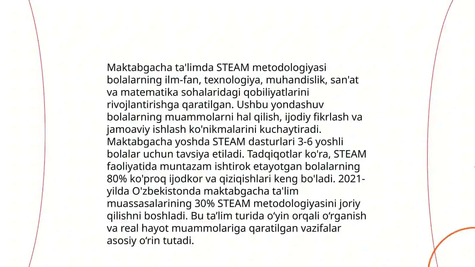 Maktabgacha ta'limda Steam ta'lim texnologiyasi 4