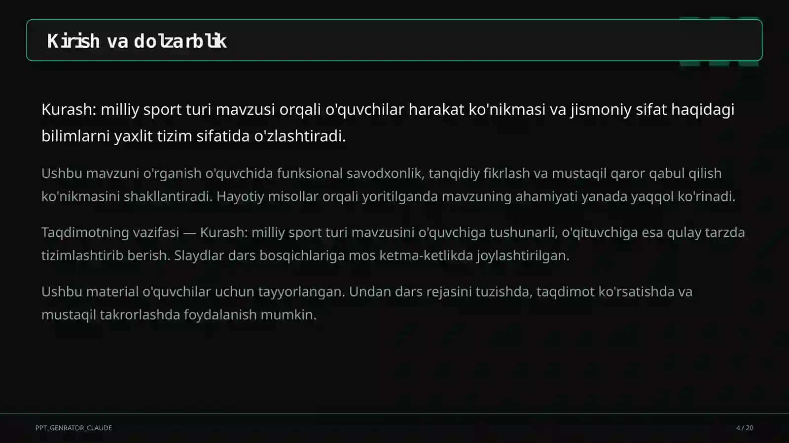 Jismoniy tarbiya (1– 11) 4