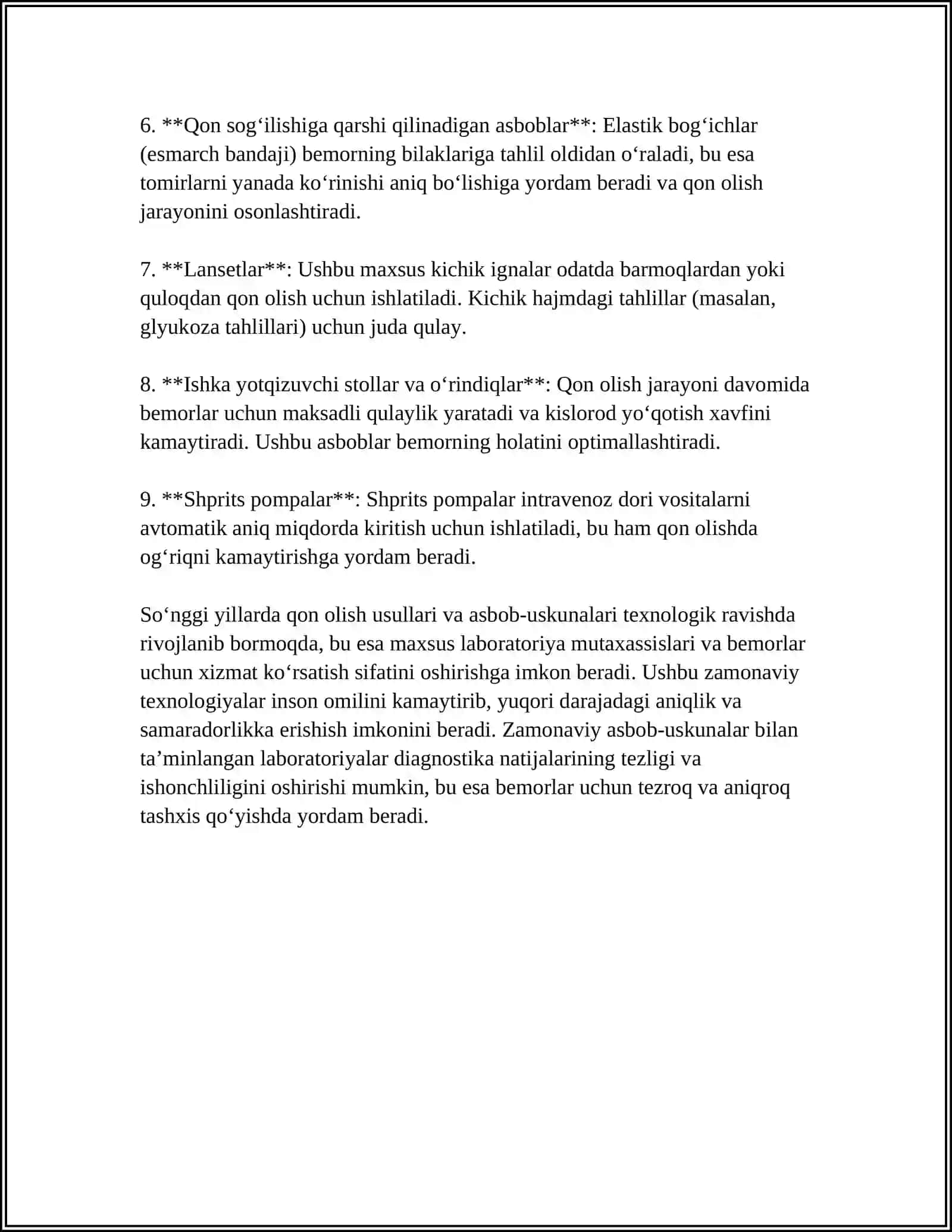 BEMORLARDA TAHLIL UCHUN QON OLISH TEXNIKASI 4