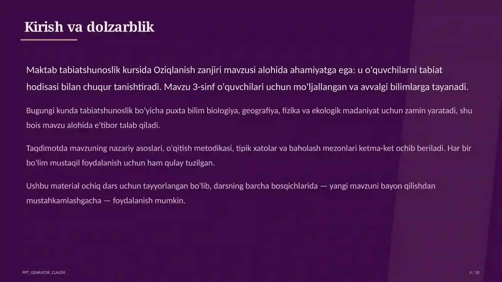 Oziqlanish zanjiri (3-sinf) 4