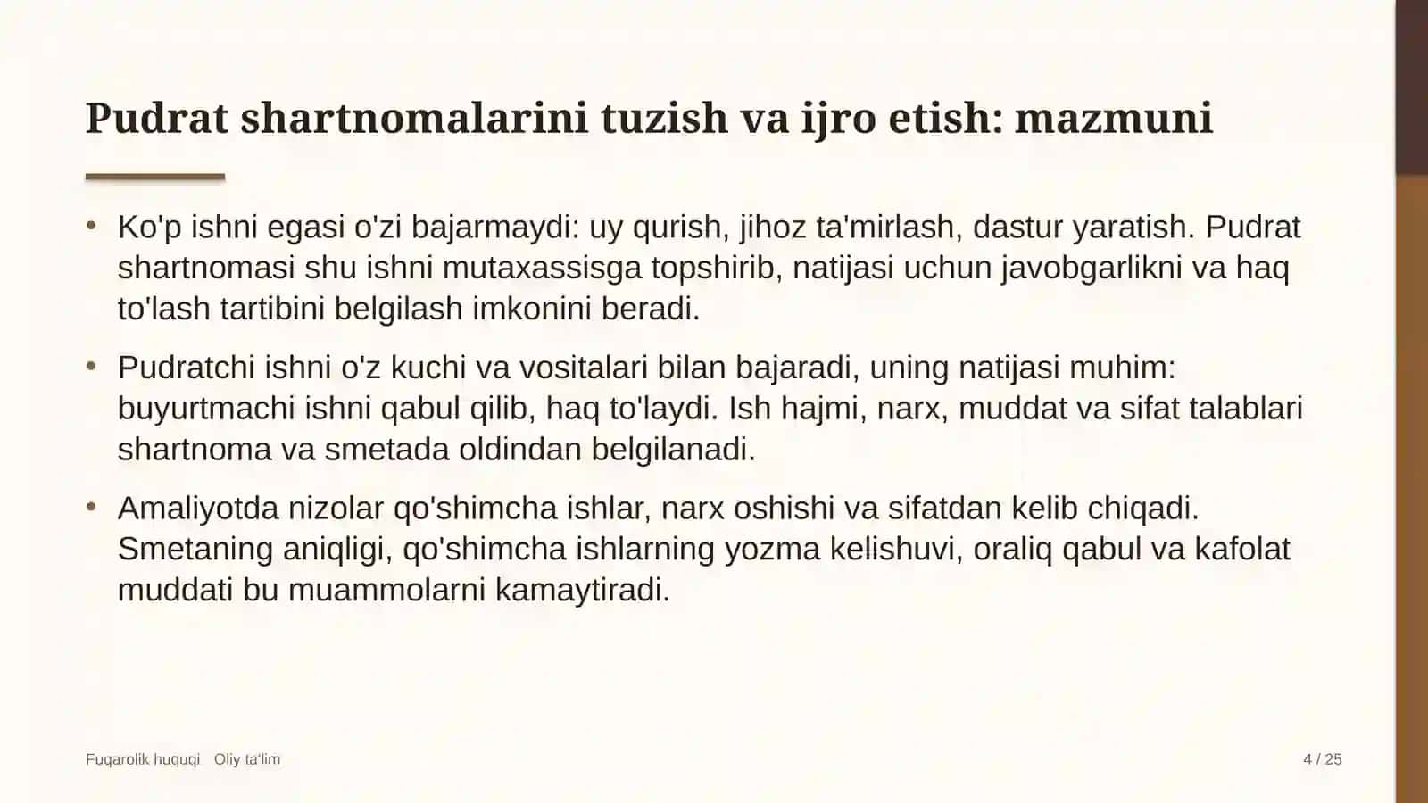 Kredit uyushmalarida pudrat shartnomalarini tuzish va ijro etish 4