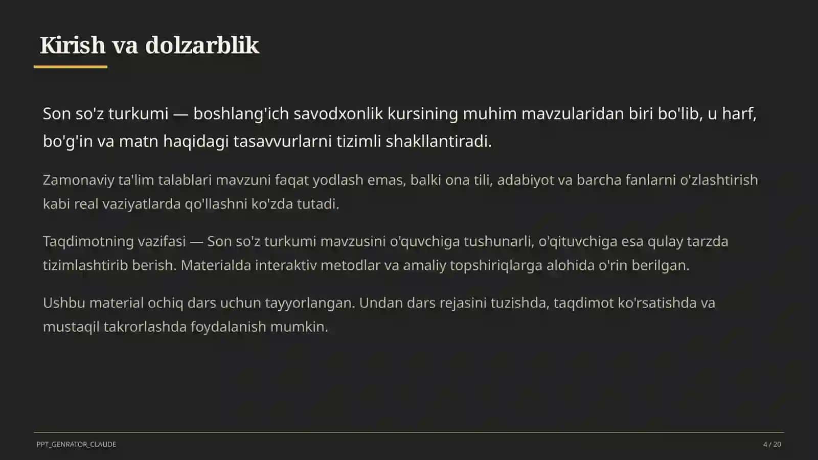 Son so'z turkumi (4-sinf) 4