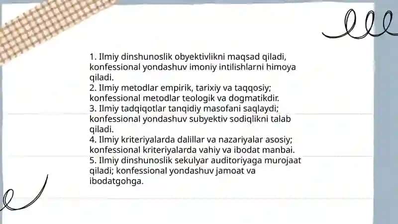 Dinshunoslik fanining vujudga kelishi 4