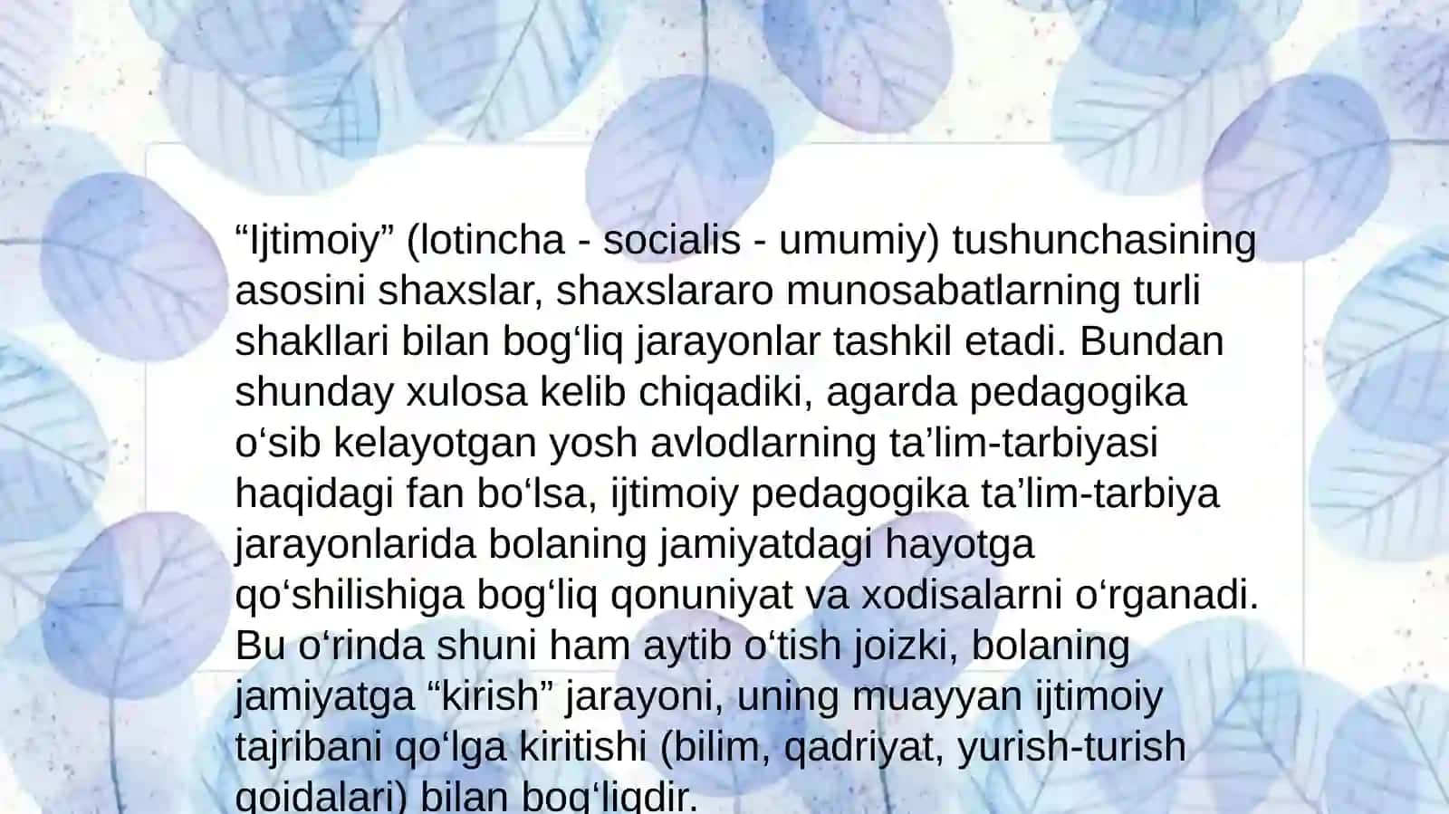 IJtimoiy pedagogika fanidan kurs ishi 4