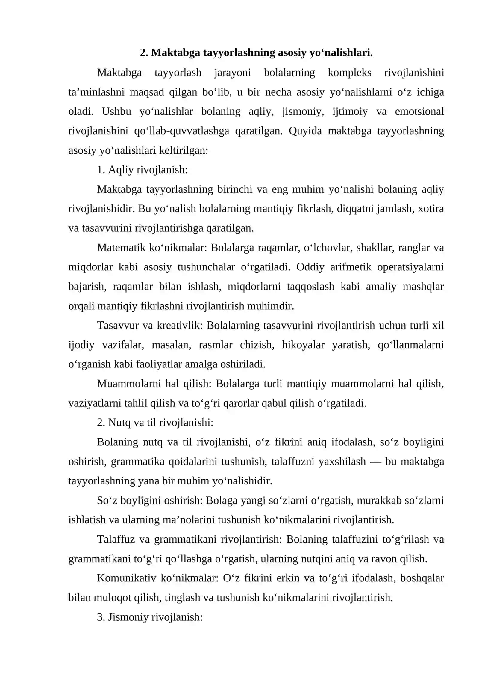 Maktabgacha yoshdagi bolalarni maktabga tayyorlashga doir tushunchalar 4