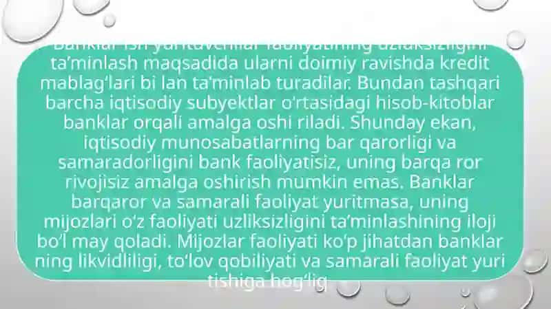 BANKLARDA IQTISODIY TAHLIL 4