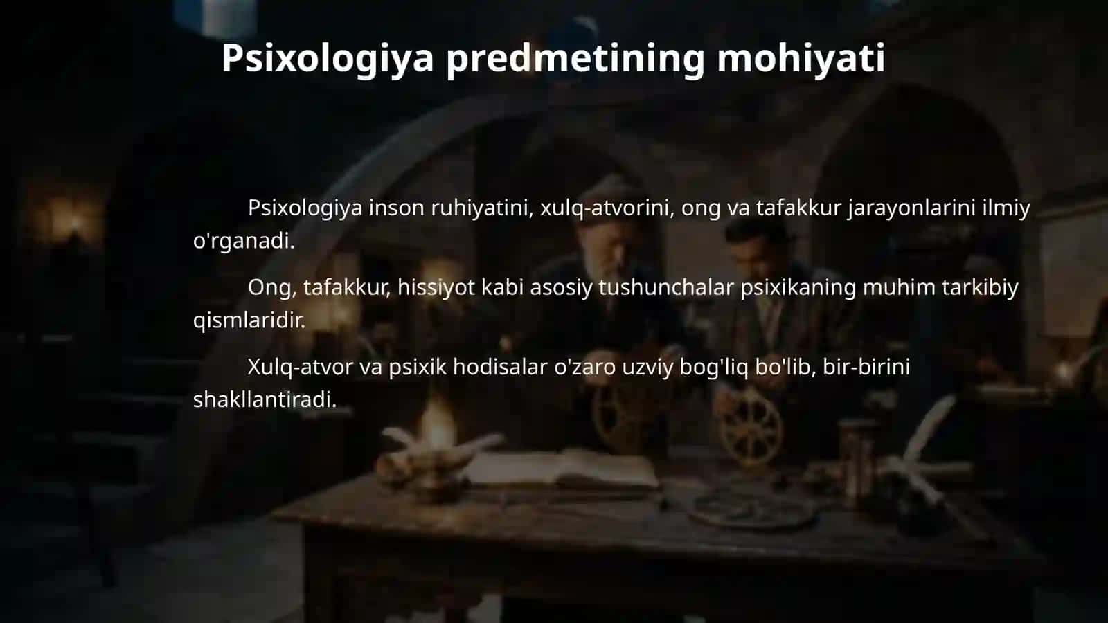 PSIHOLOGIYA MODULINING PREDMETI MAQSADI VA VAZIFALARI 4
