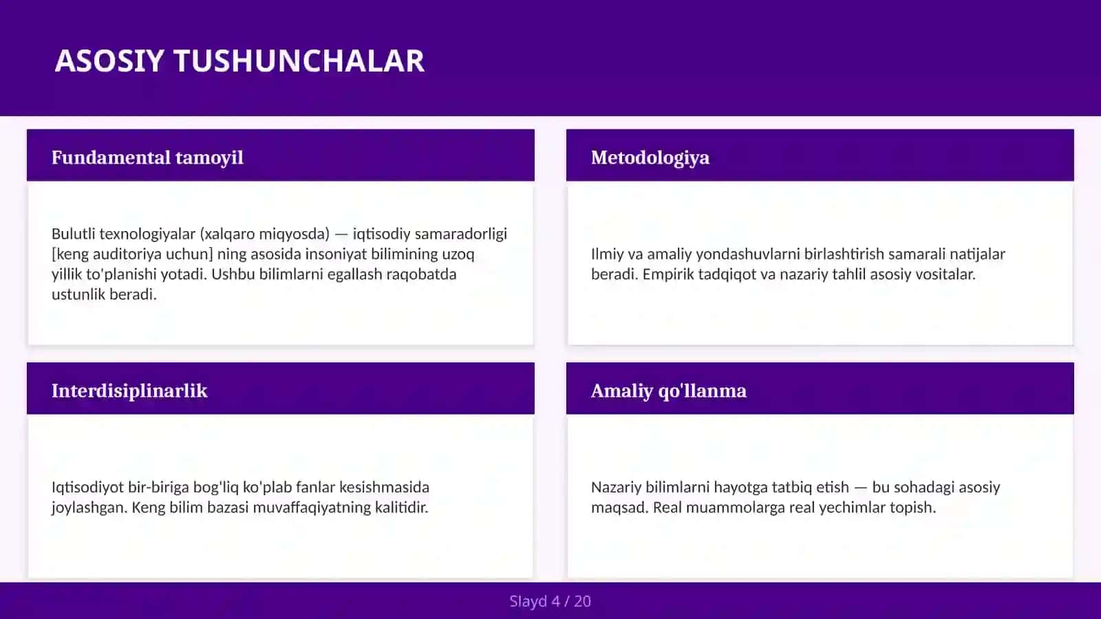 Bulutli texnologiyalar (xalqaro miqyosda) — iqtisodiy samaradorligi [keng auditoriya uchun] 4