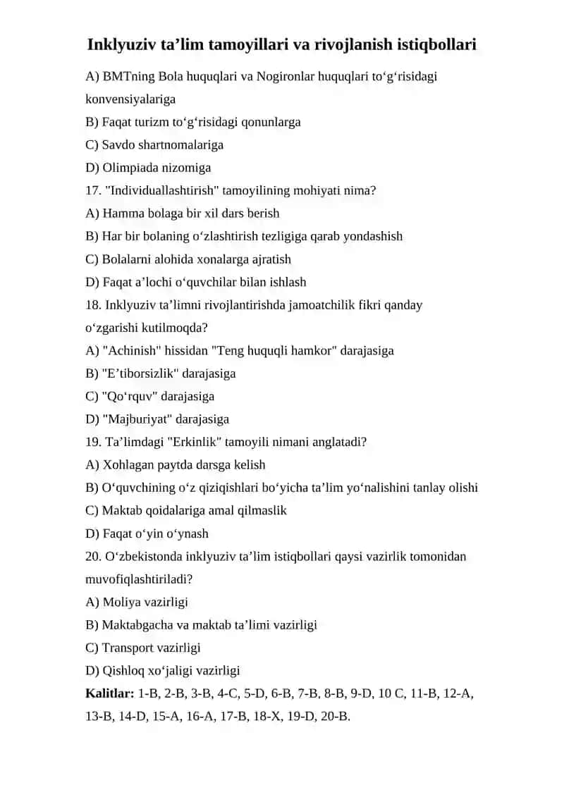 Inklyuziv ta’lim tamoyillari va rivojlanish istiqbollari 4