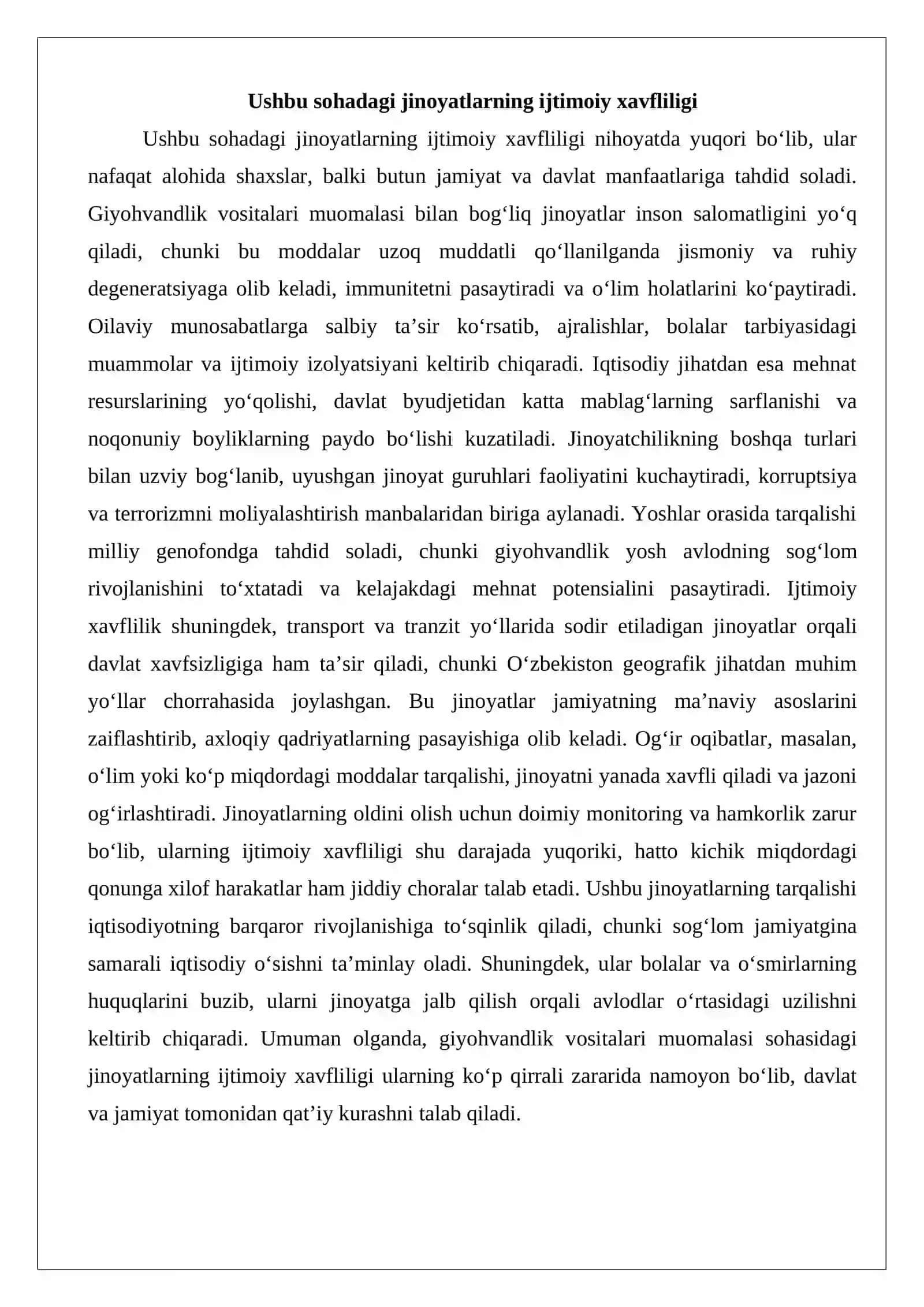 Giyohvandlik vositalari muomalasi sohasidagi jinoyatlar huquqiy tahlili 4