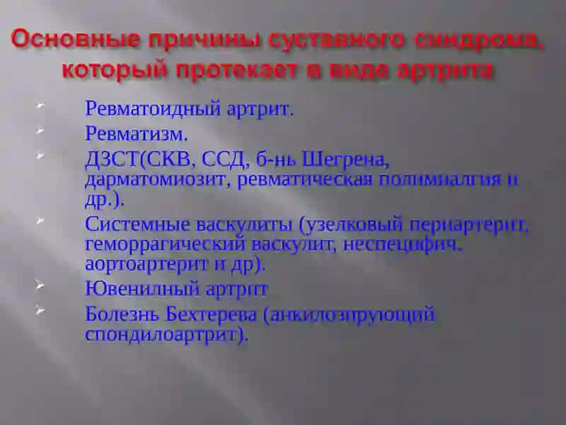 Суставной синдром 4
