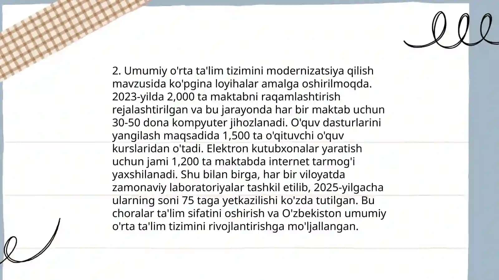 Maktabgacha ta'lim tizimidagi islohatlar 4