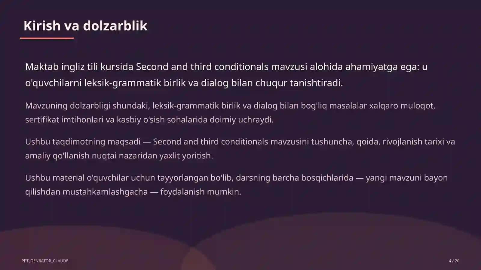 Second and third conditionals (10-sinf) 4