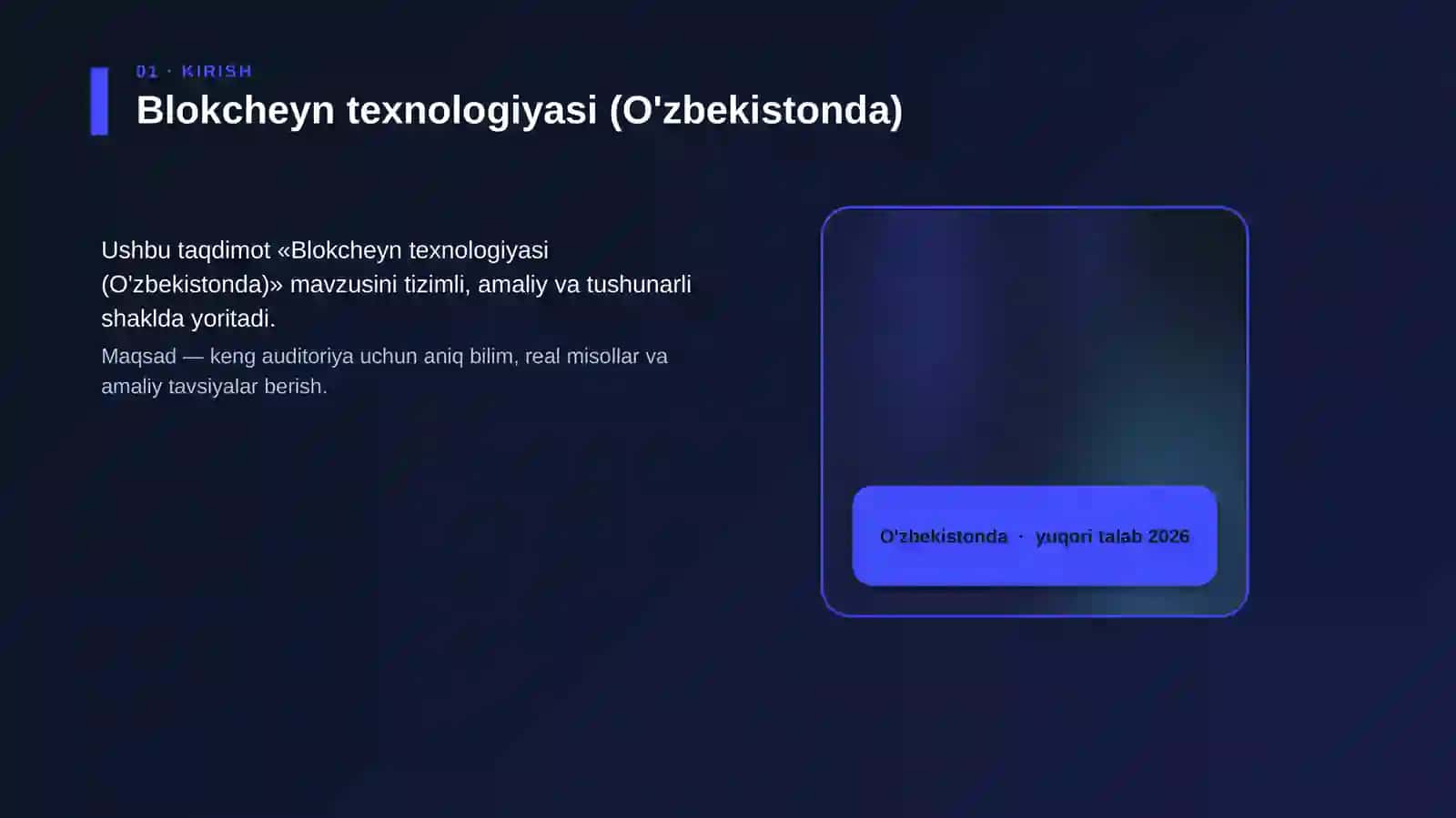 Blokcheyn texnologiyasi (O'zbekistonda) 4