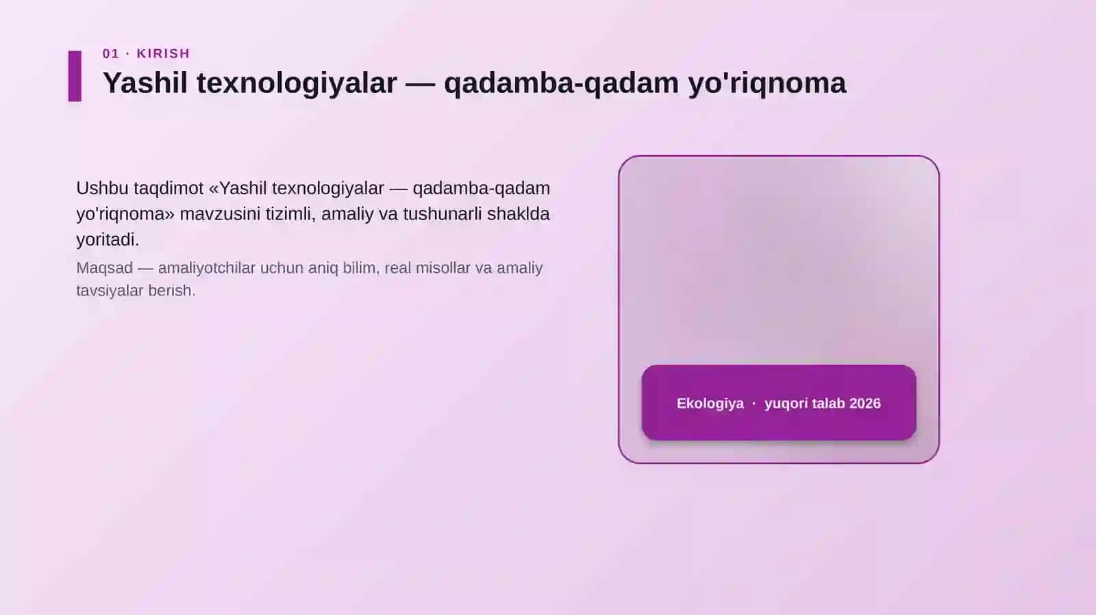 Yashil texnologiyalar — qadamba-qadam yo'riqnoma 4