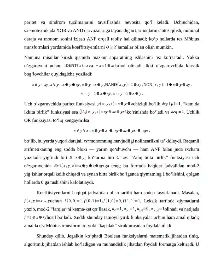 Jegalkin ko’phadi 4