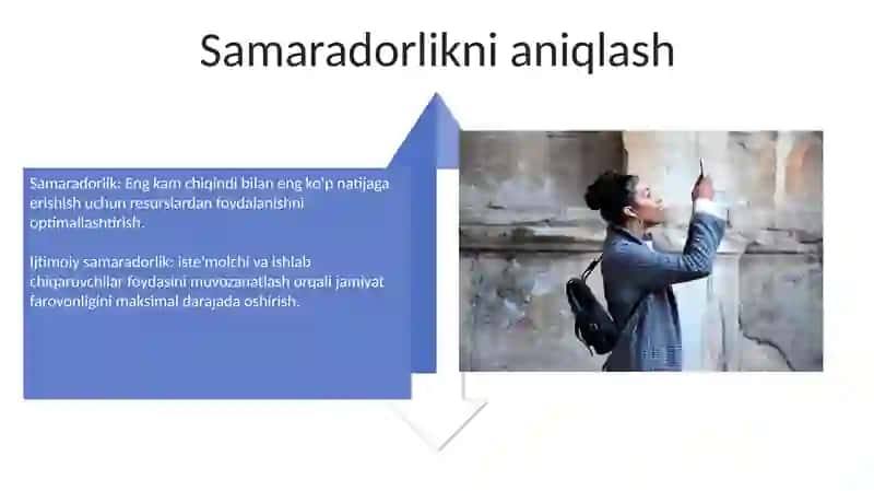 Samaradorlikning ijtimoiy va iqtisodiy samaradorligi 4