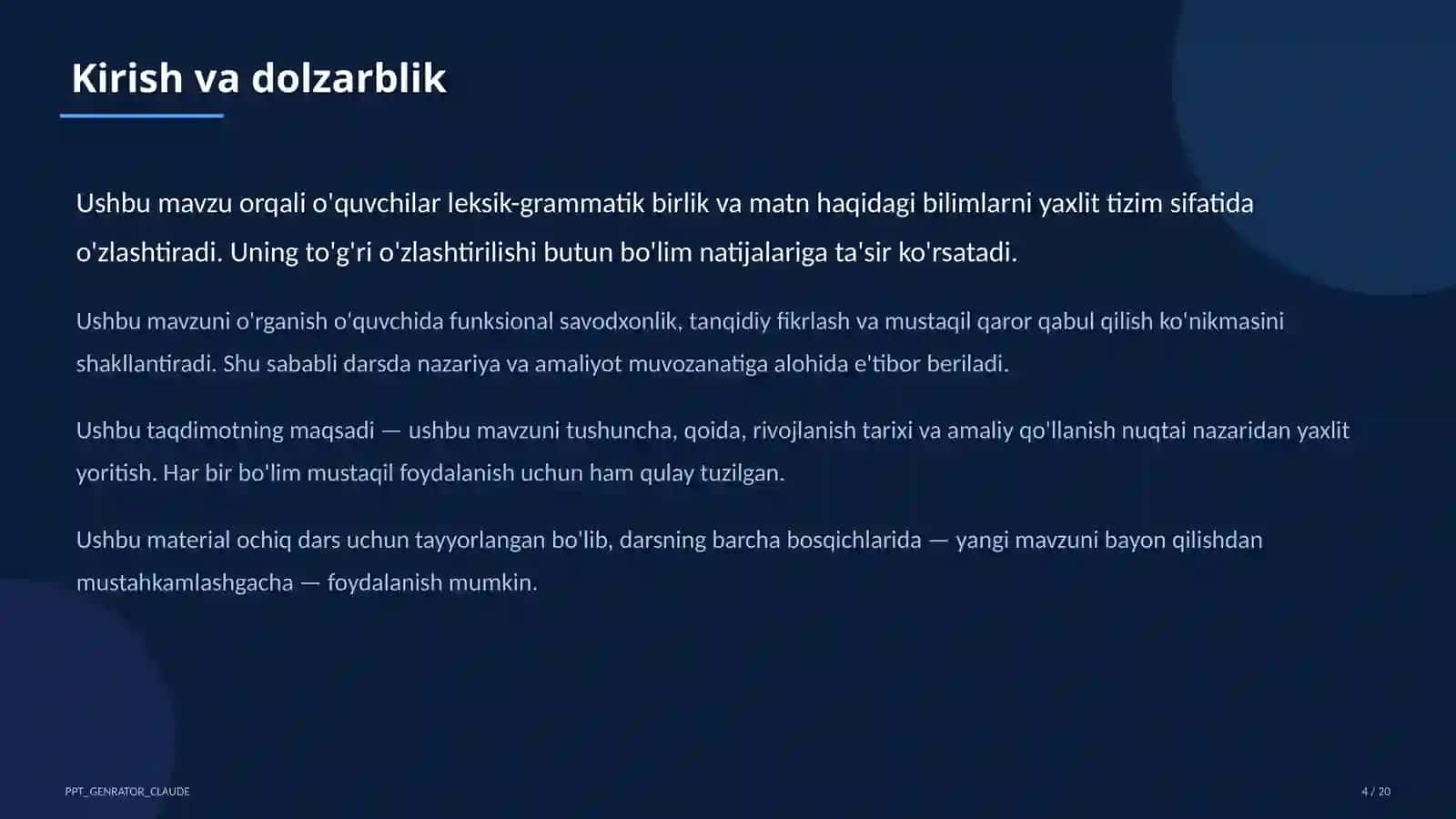 Rus tilida fe'l turlari: tugallangan va tugallanmagan (6-sinf) 4