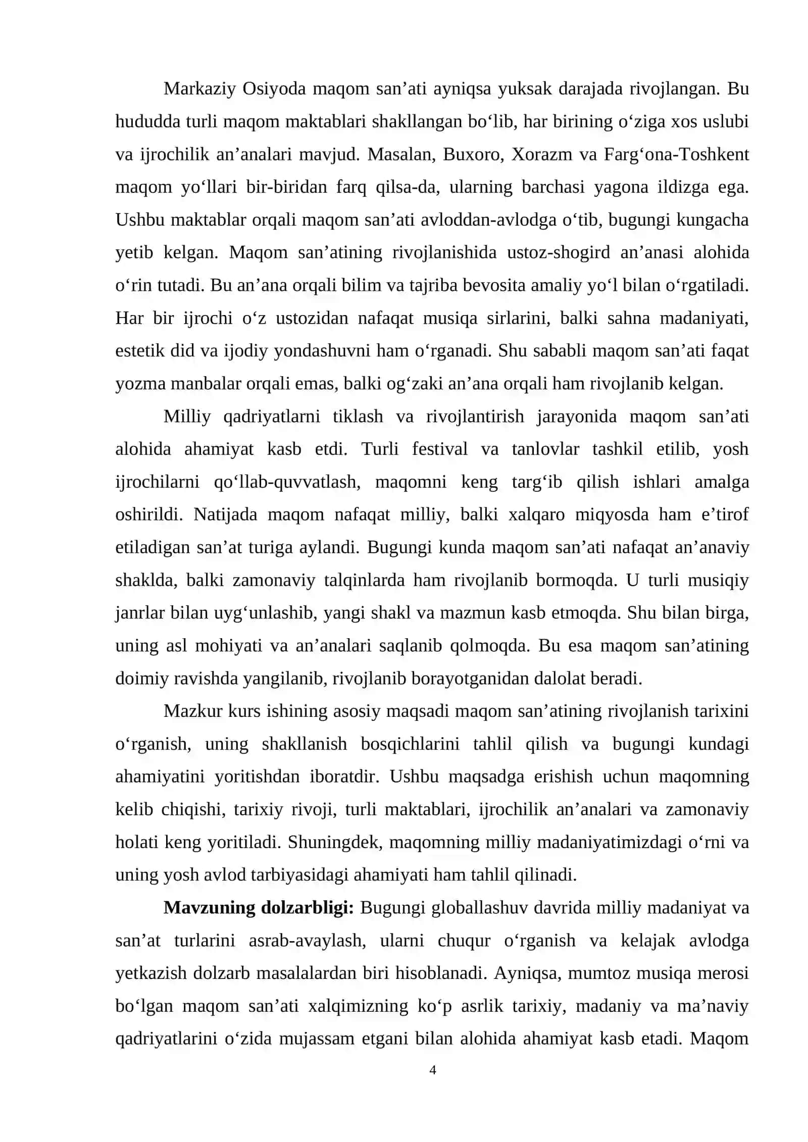 MAQOMNING RIVOJLANISH TARIXI 4