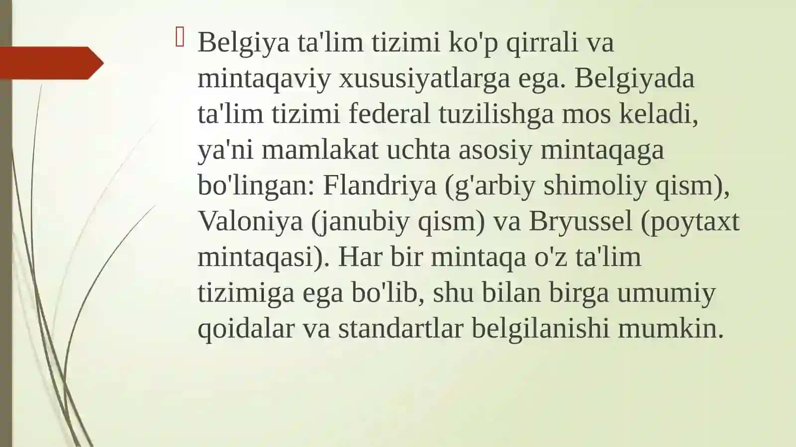 BelgiyavaShvetsiyadavlatlarita’limtizimigakomparativistiktahlil 4