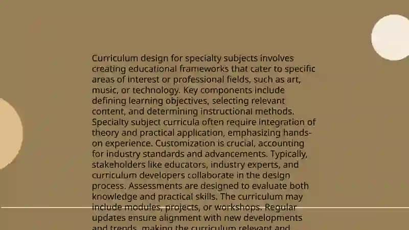Basic information on methodology of teaching speciality subjects 4