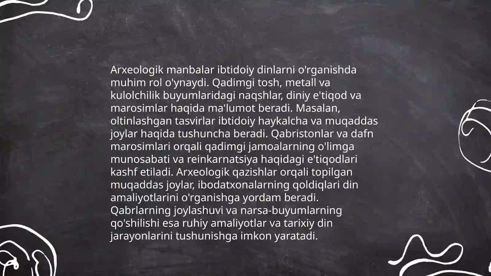Ibtidoiy diniy etiqodning arxeologik manbalardagi izlari 4