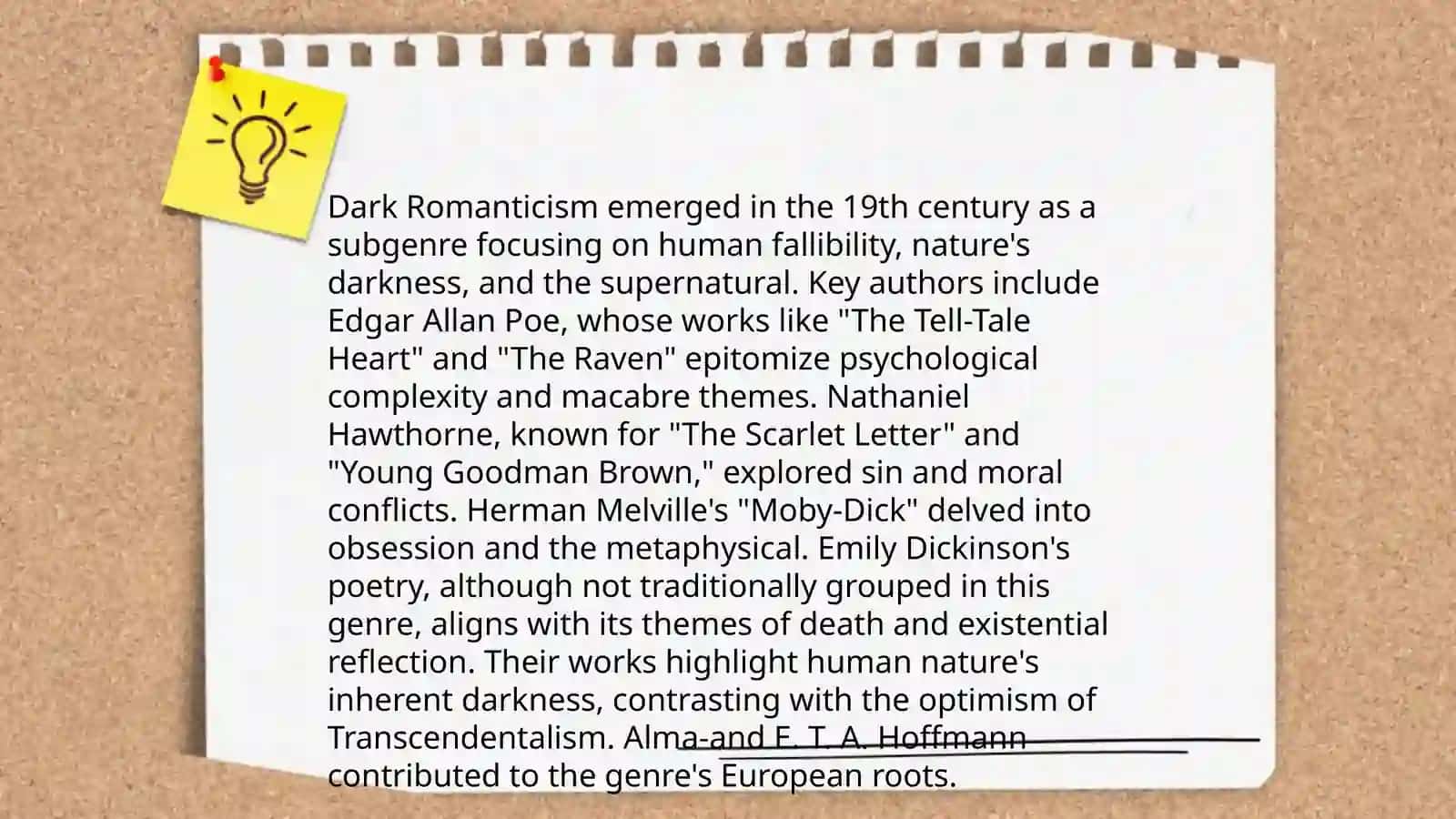 Dark Romantism. Hermen Melville'life, travels, his famous works and " Moby Dick and its full review(plot, key characters) and why this Moby Dick is perfect example for Dark Romanticism? 4