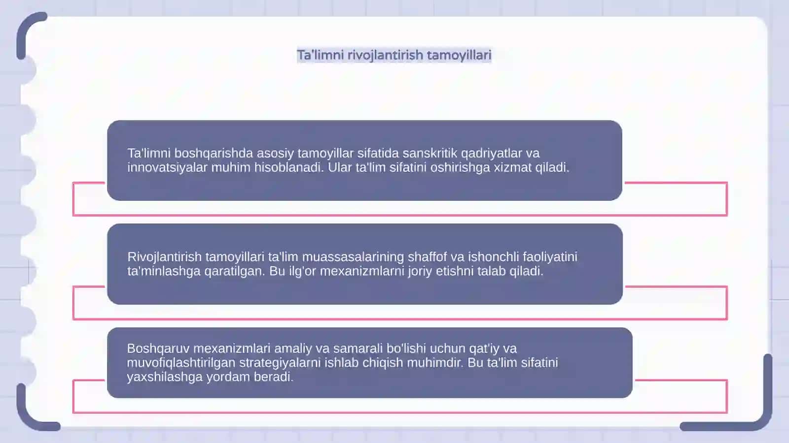 Ta'limni boshqarishning umumiy tamoyillari va mexanizmlari 4