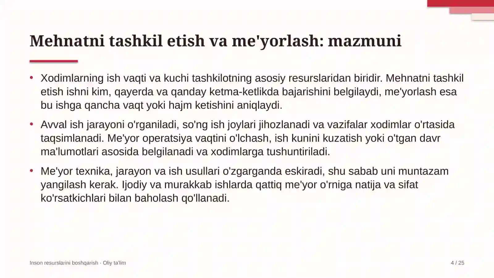 bojxona organlarida mehnatni tashkil etish va me'yorlash 6438 4