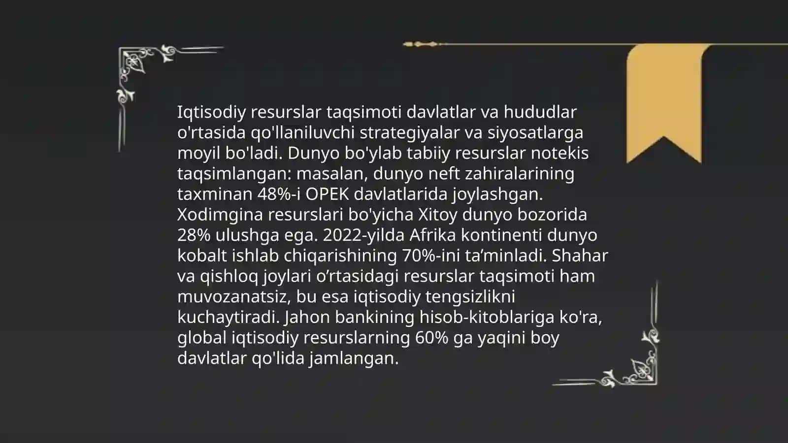 Milliy iqtisodiyotning muvozanati va nisbatlari 4