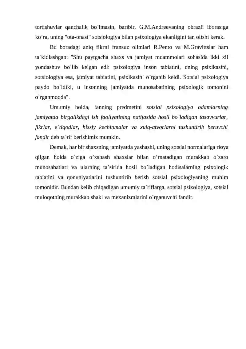 Sotsial Psixologiya Fanining Predmeti va Vazifalari 4