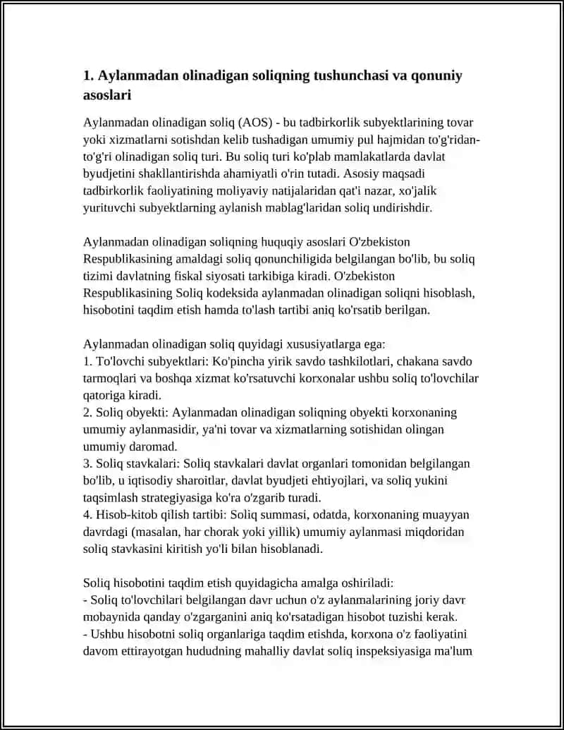 Aylanmadan olinadigan soliqning tushunchasi va qonuniy asoslari 4