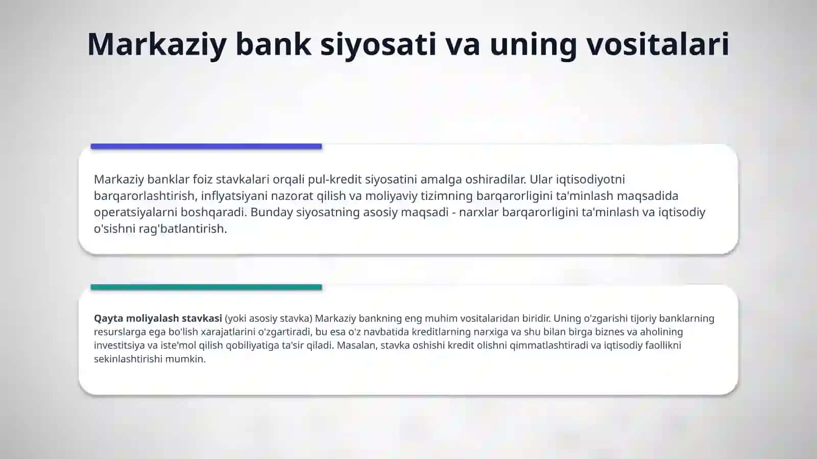 Foiz stavkalari 4