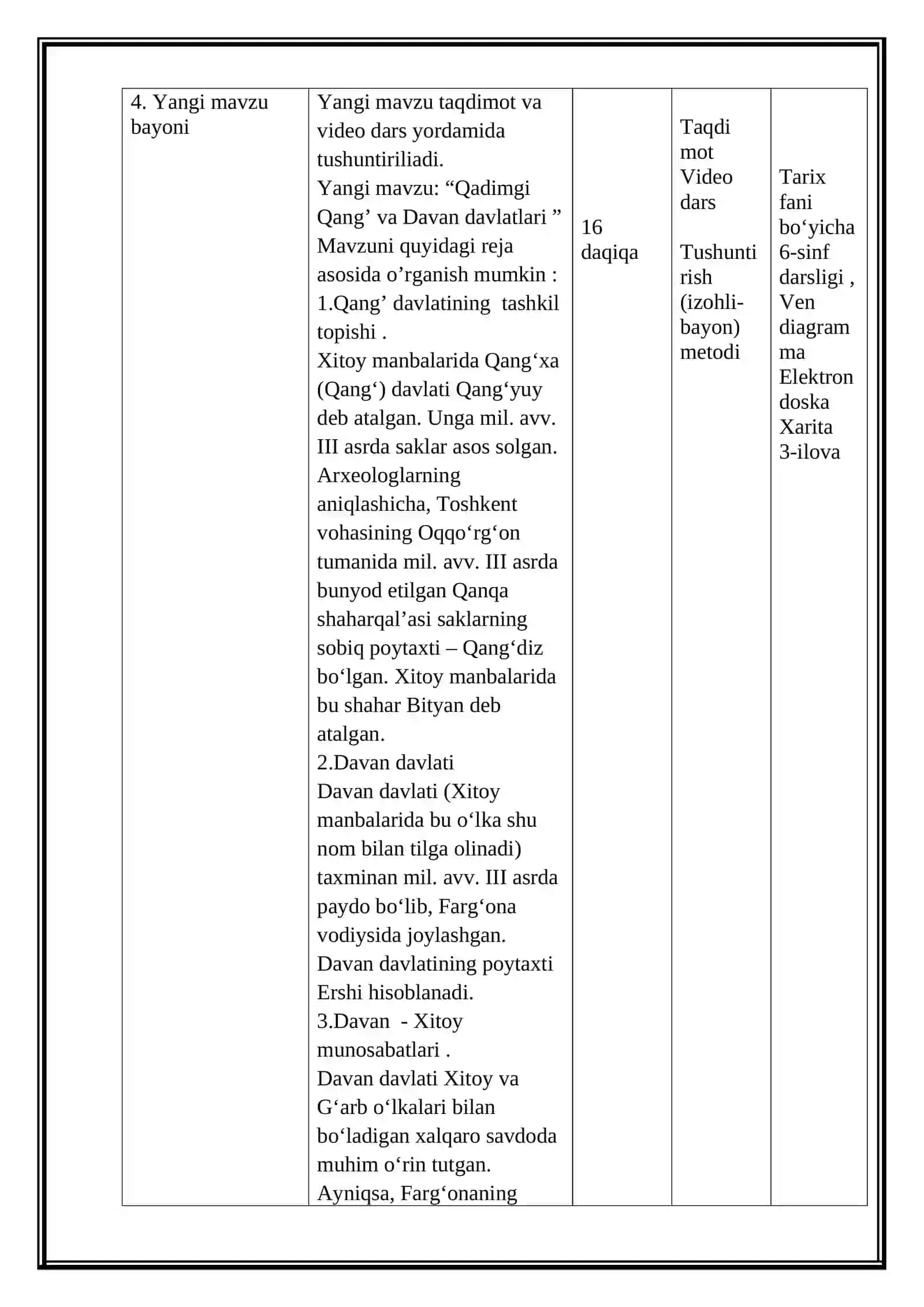 Qadimgi  Qang' va Davan davlatlari (Mikrodars ishlanma) 4