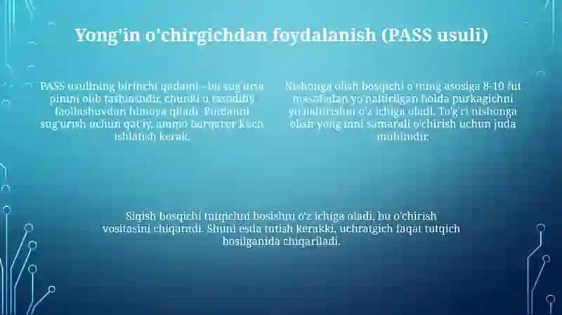 O't o'chirish jihozlarini to'g'ri tanlash va foydalanish yo'llari 4