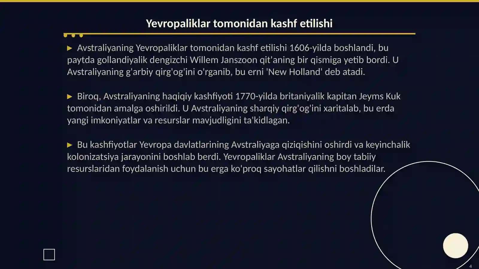 Avstarliyaning kaahf etilish tarixi 4
