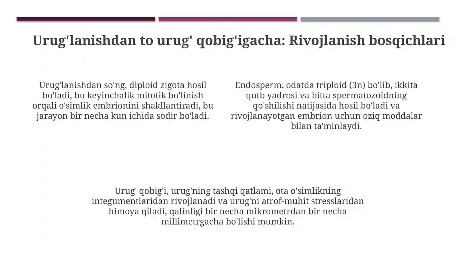 Urugʻkurtakni rivojlanishi va xillarini oʻrganish 4