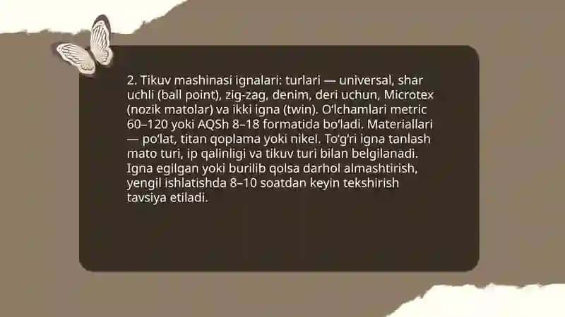 Qo'l tikish ignalari 4