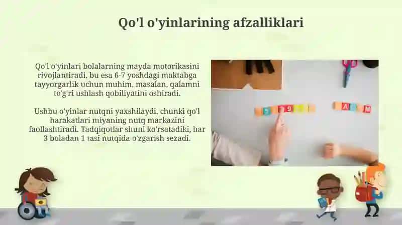 Maktabgacha ta'limda qoʻlidagi oʻyinlarni tashkil etish 4
