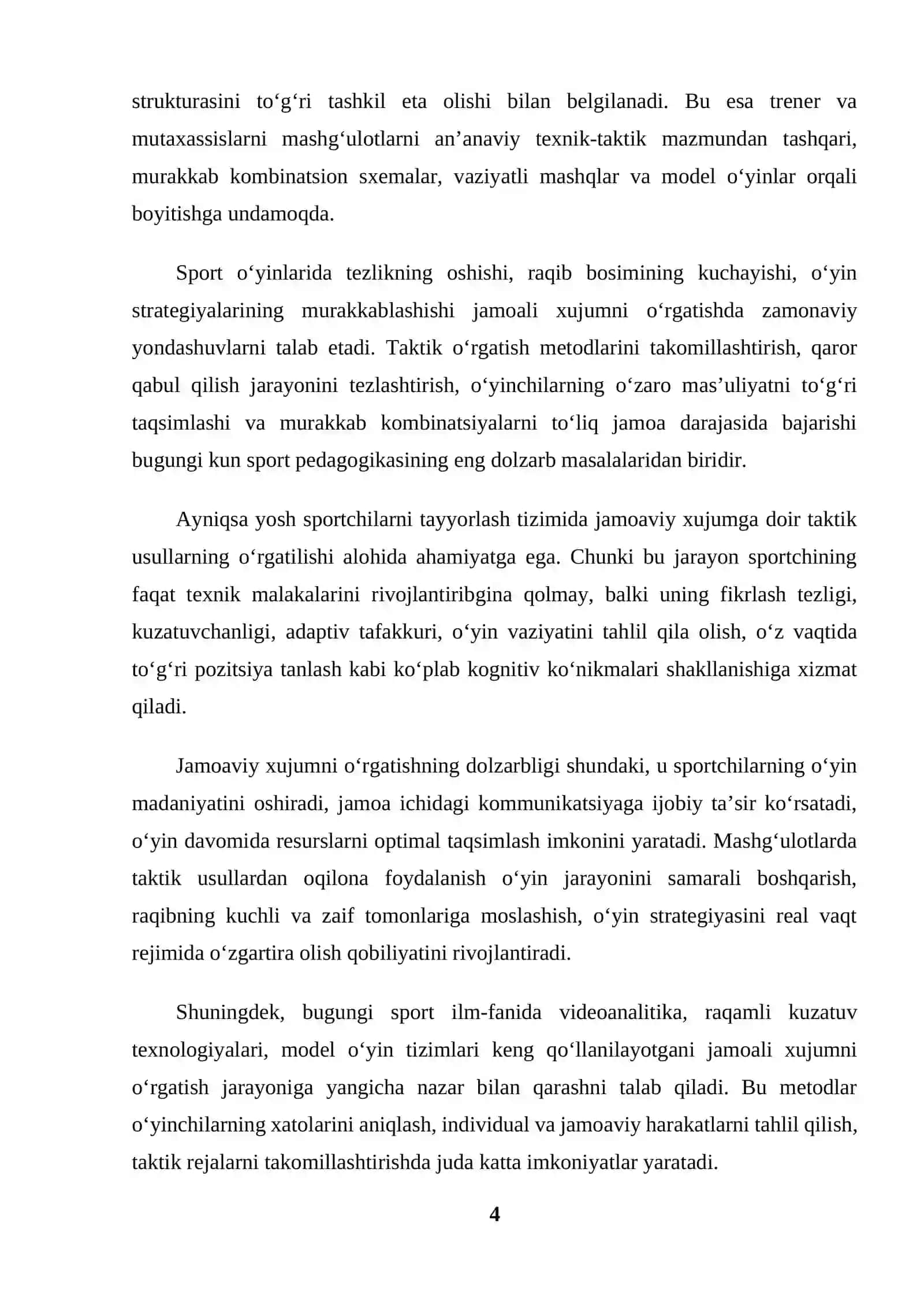 Jamoali xujumga o‘rgatishda taktik usullari bilan foydalanish 4