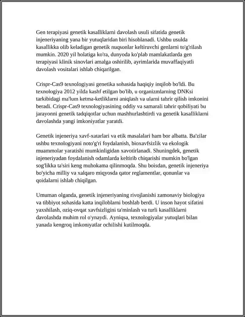 Geninjenerezya va uning meditsina amaloyitida qo'llanilishi 4