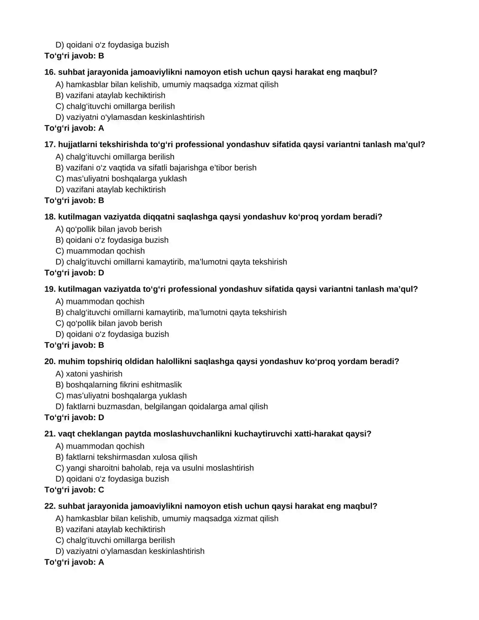 1000 TA PSIXOLOGIK TESTLAR TO‘PLAMI 4