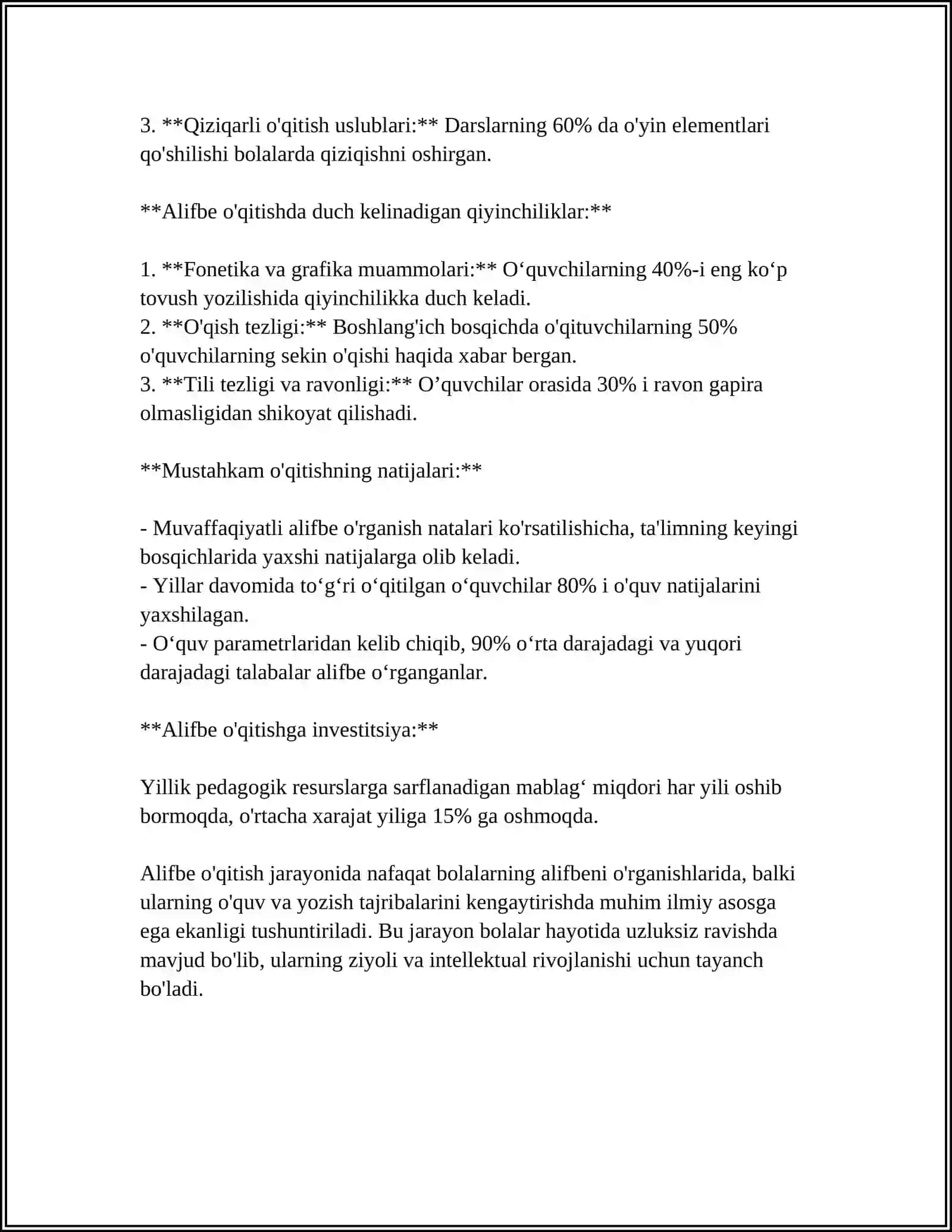 Alifbe o'qitish 4