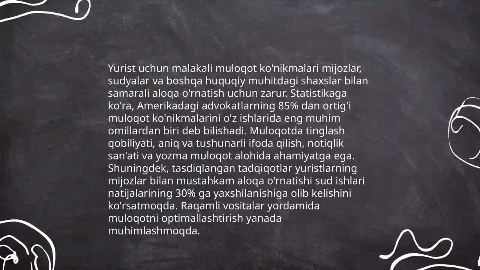 Yuristlar jamoasi hamda jamiyatda ijobiy shaxsiy imagini shakllantirish yoʻl yoʻriqlari 4