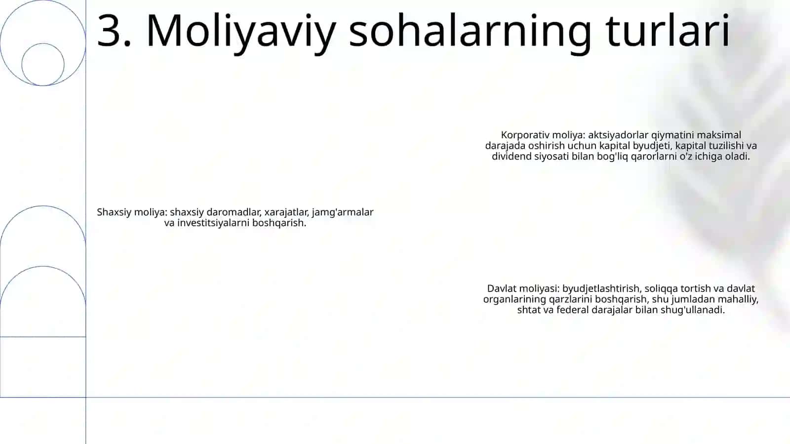 Moliyaviy Sohalari Va BoʻGʻInlari 4