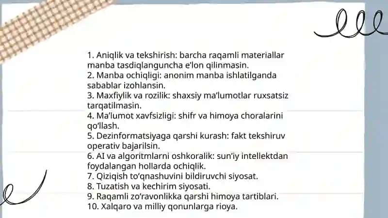 Media maydonda axborot tarqatish madaniyati:kibernetika va kiberhuquq 4
