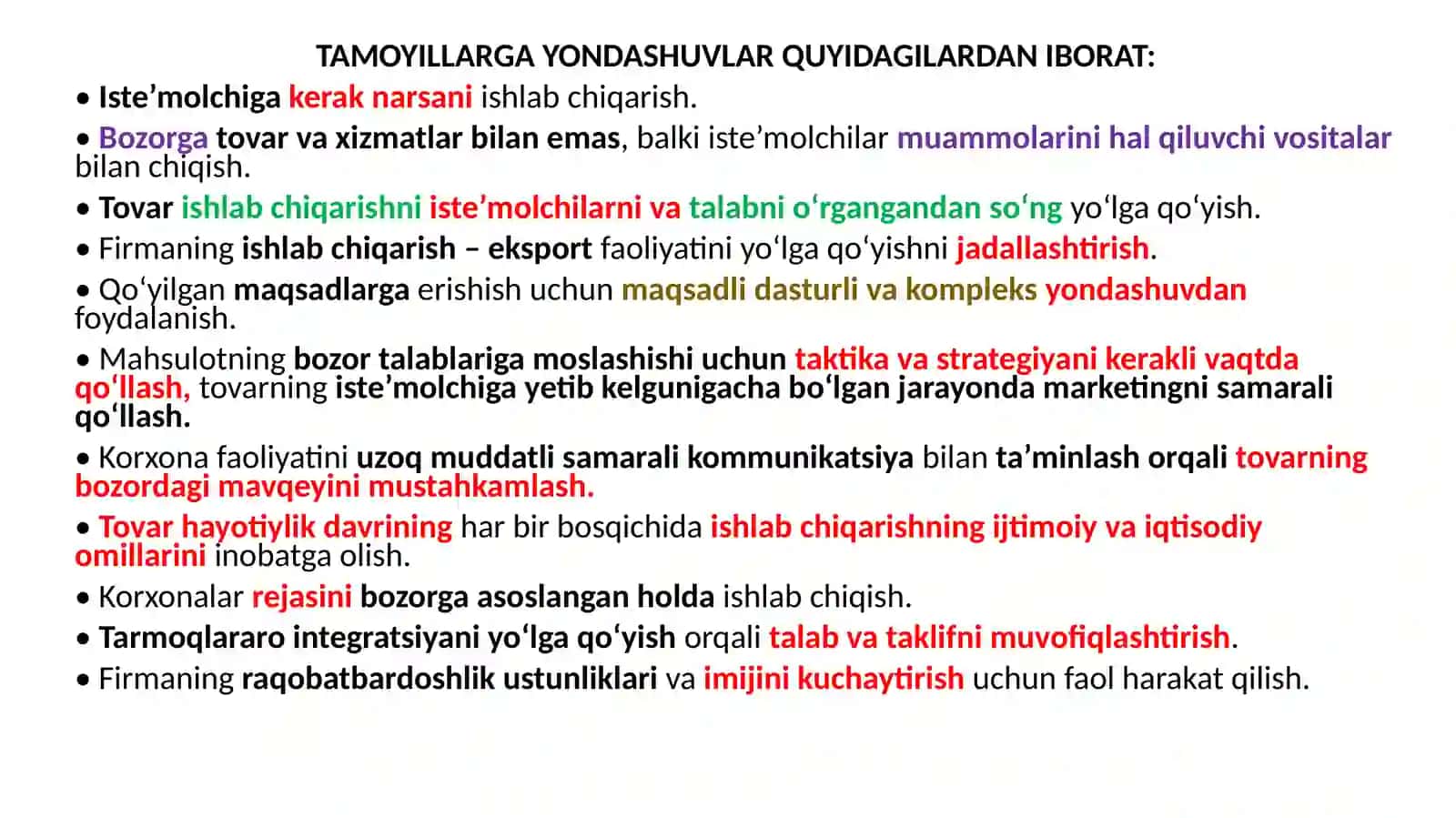 VAZIFALARI VA TAMOYILLARI 4